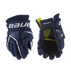 Bauer Supreme 3S Hockey Gloves, Junior, Navy