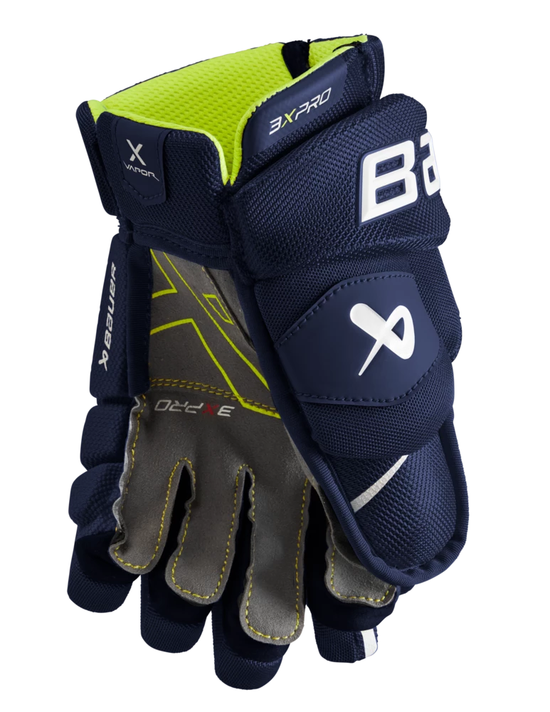 Bauer Vapor 3X Pro Hockey Gloves, Junior, Navy