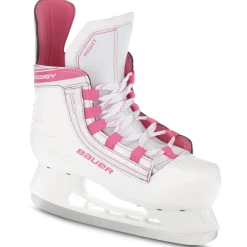 Bauer Prodigy Hockey Skates, White/Pink, Youth