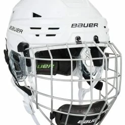 Bauer RE-AKT 85 Hockey Helmet Combo, White