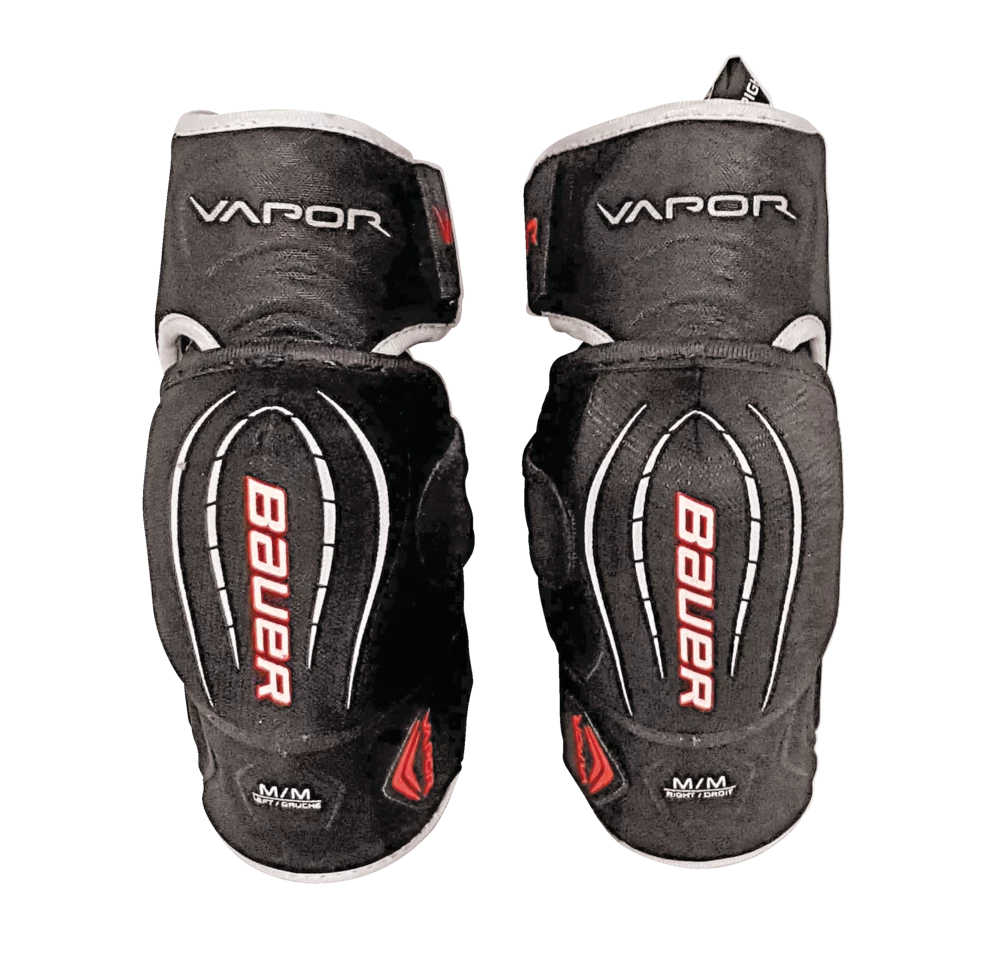 Bauer Vapor X Pro Lite Junior Hockey Lightweight Elbow Pads, Black & Red - Image 2