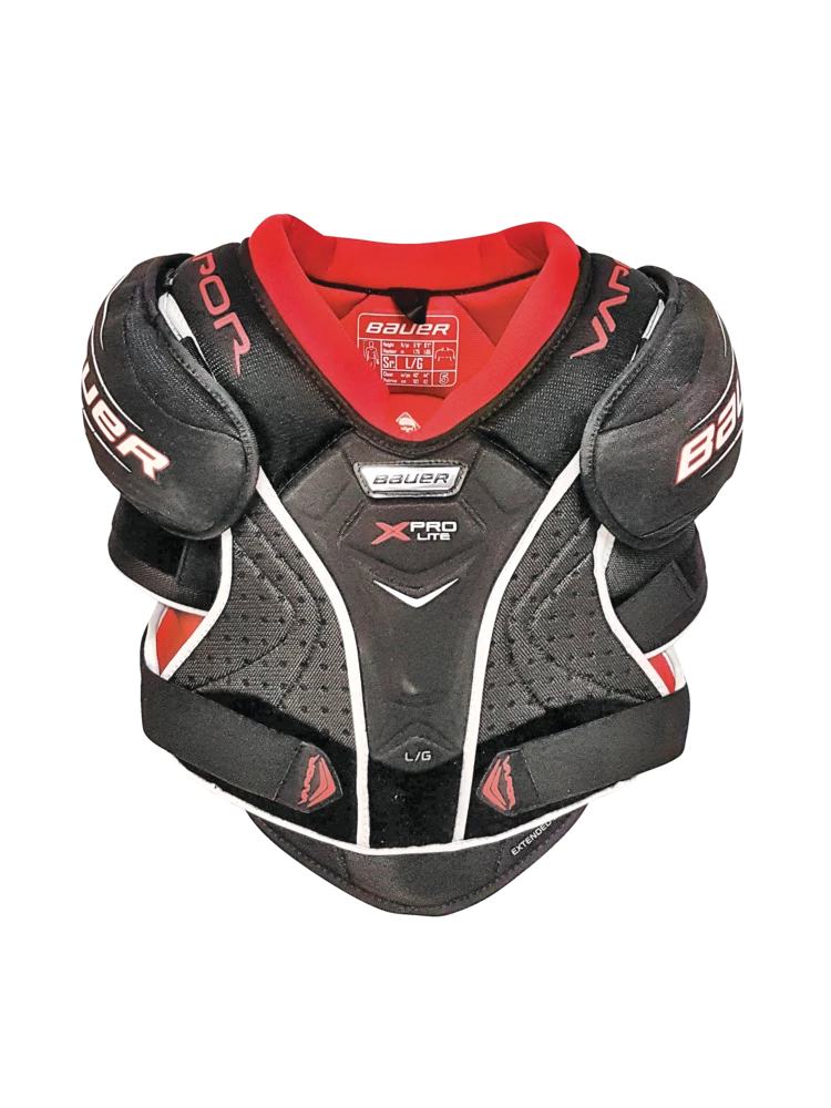 Bauer Vapor X Pro Lite Senior Hockey Shoulder Pads, Comfortable And Lightweight, Black - Image 2