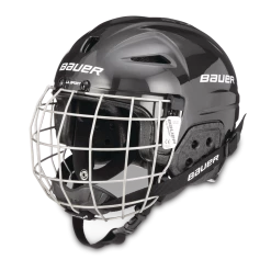Bauer Lil' Sport Youth Hockey Helmet & Cage Combo, Black