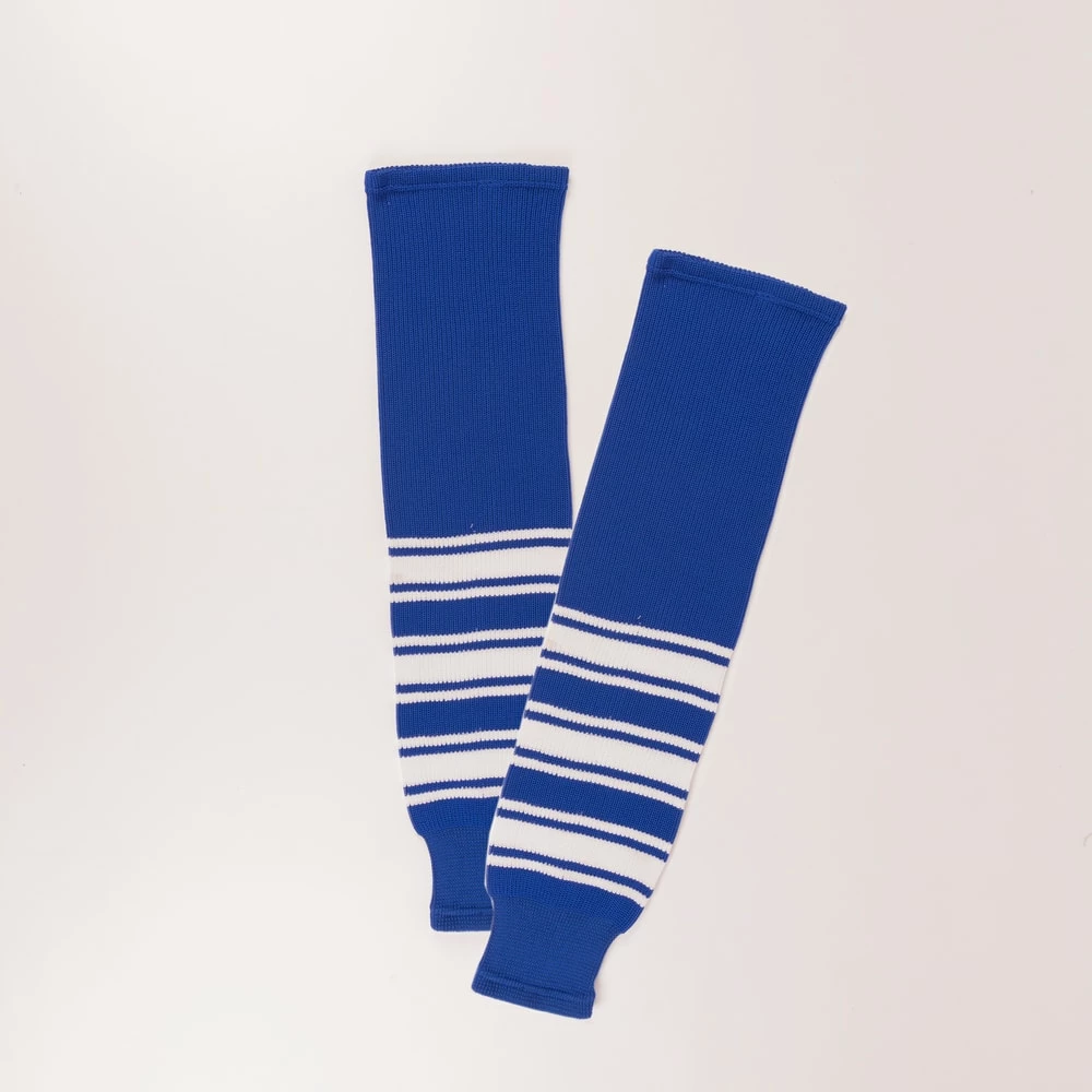 Sherwood Pro-Stripe Knit Hockey Socks, Toronto Maple Leafs, Blue, Assorted Sizes