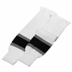 Sherwood Pro-Stripe Knit Hockey Socks, Los Angeles Kings, White, Assorted Sizes