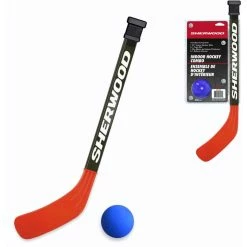 Sherwood Indoor Hockey Stick And Ball Combo, 24-in