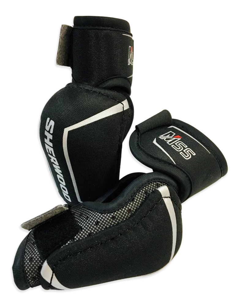 Sherwood REKKER M65 Youth Hockey Elbow Pads, Large, Black