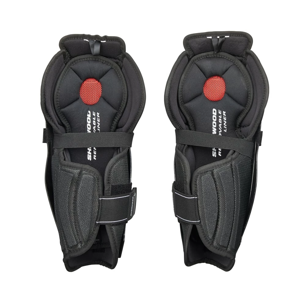 Sherwood REKKER M65 Senior Hockey Shin Guards, Black - Image 5