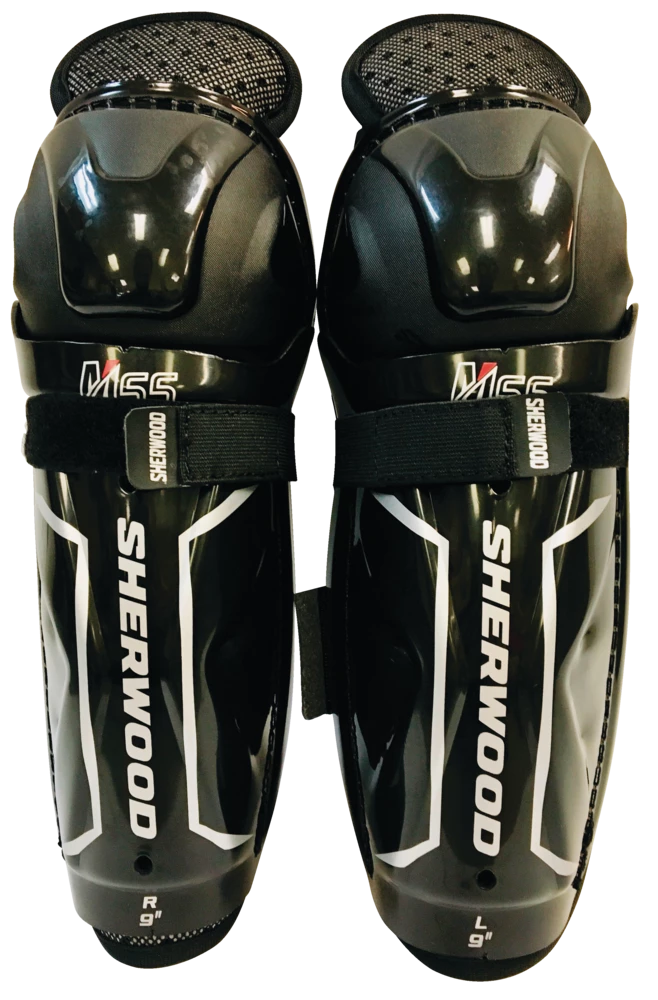 Sherwood REKKER M65 Youth Hockey Shin Guards, Black