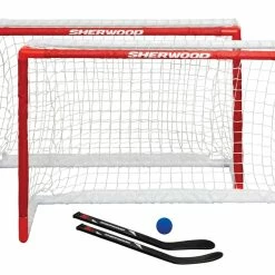 Sherwood PVC Mini Hockey Net Set, 5-pc, 32-in
