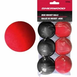 Sherwood Mini Foam Street Hockey Balls, 6-pk